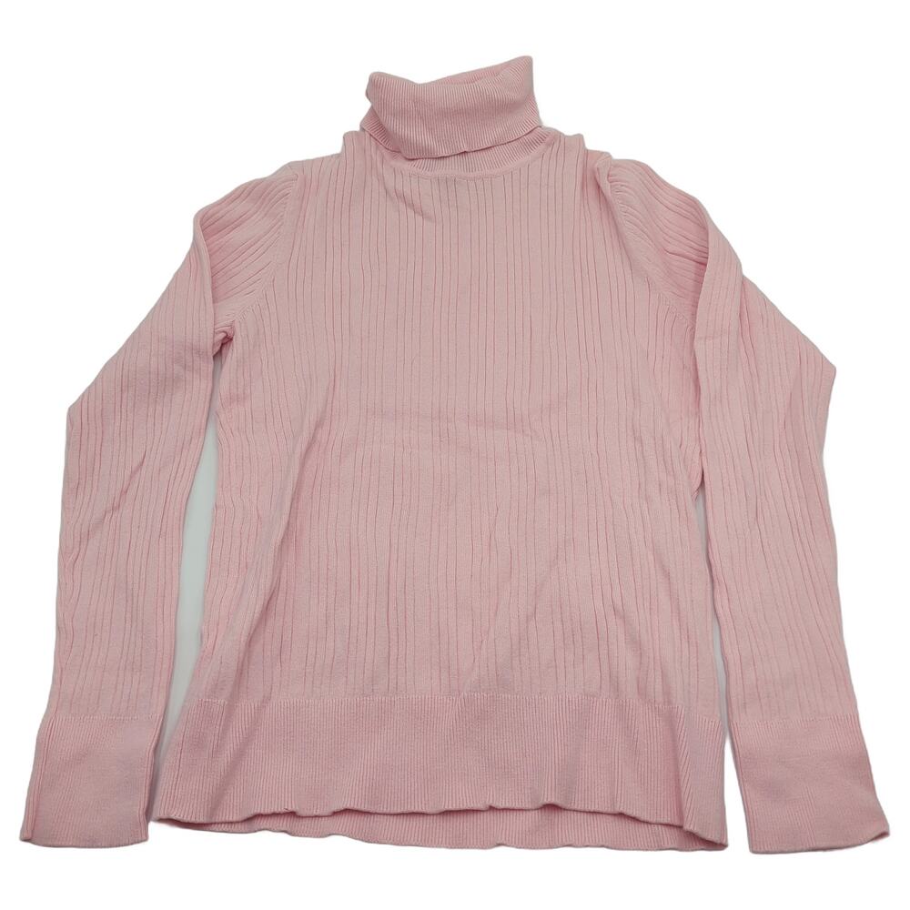 Talbots M Pink Ribbed Turtleneck Sweater - Picture 3 of 3